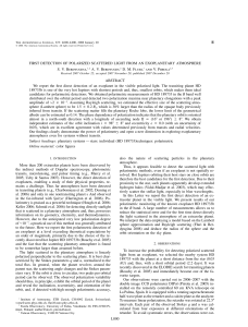 l000 first detection of polarized scattered light from an