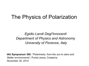 The Physics of Polarization