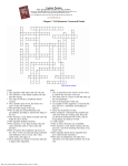 Chapter 7 Cell Structure Crossword Puzzle