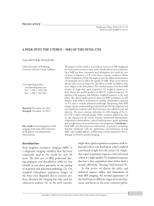 MRI OF THE FETAL CNS Introduction Review