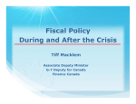 Fiscal Policy During and After the Crisis