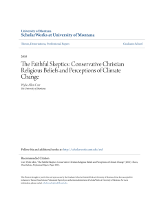 The Faithful Skeptics: Conservative Christian Religious Beliefs and