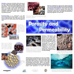 Porosity is a measure of volume of the free space in a rock. Most
