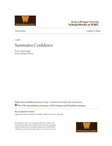 Summative Confidence - ScholarWorks at WMU