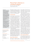 Pleural fluid collections in critically ill patients