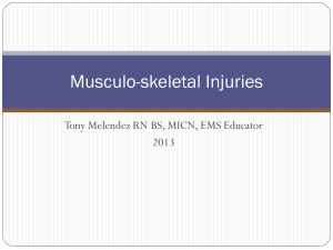 Musculo-skeletal Injuries