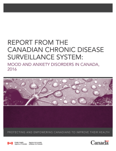report from the canadian chronic disease surveillance