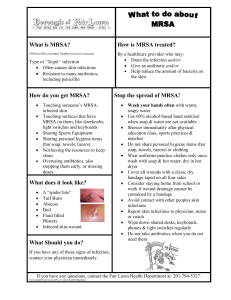 What is MRSA?