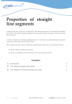Properties of straight line segments