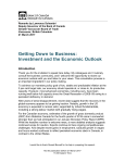 Getting Down to Business: Investment and the Economic Outlook