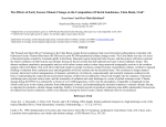 The Effects of Early Eocene Climate Change on the Composition of