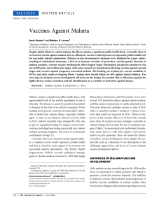 Vaccines Against Malaria - Oxford Academic