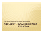 Middle East – Human-Environment interaction