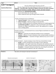 Cell Transport