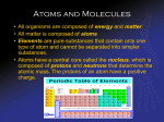Atoms and Molecules - Gulfport School District