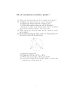 MA 125: Introduction to Geometry: Quickie 8. (1) What`s the maximal