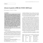 Advances in genetics of IBD: the NOD2/CARD15 gene