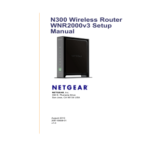 N300 Wireless Router WNR2000v3 Setup Manual