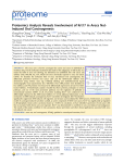Proteomics analysis reveals involvement of Krt17 in areca nut