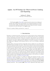 Observed-Score Linking and Equating