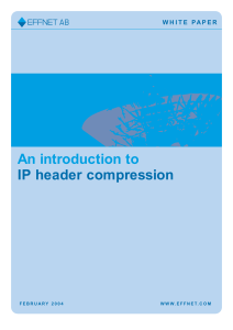 An introduction to IP header compression