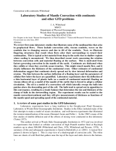 Laboratory Studies of Mantle Convection with continents and other