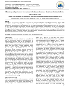 27 Mineralogy and geochemistry of recent detrital sediments from