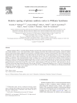 Relative sparing of primary auditory cortex in Williams Syndrome