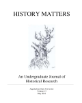 History Matters - Issue 13 - 2015-2016