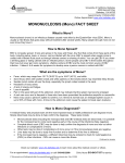 MONONUCLEOSIS (Mono) FACT SHEET