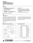 P4C423 HIGH SPEED 256 x 4 STATIC CMOS RAM