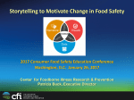 Storytelling to Motivate Change in Food Safety