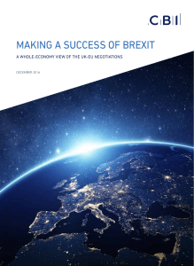 Making a Success of Brexit