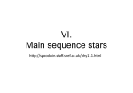 Lecture 6: Main Sequence Stars