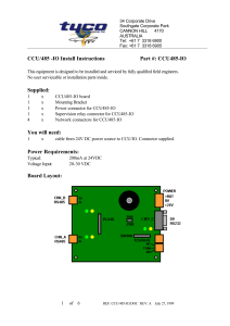 485-CCU HUB - Tyco Safety Products ANZ