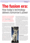 How today`s technology delivers tomorrow`s power