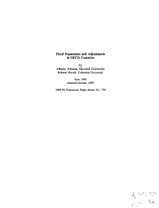 Fiscal Expansions and Adjustments in OECD Countries by Alberto