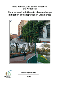 Nature-based solutions to climate change mitigation and adaptation
