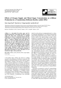 Effects of Oxygen Supply and Mixed Sugar Concentration on D