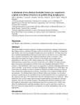 A minimum of two distinct heritable factors are required to explain