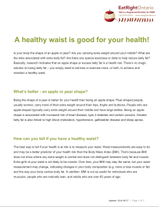 A healthy waist is good for your health!