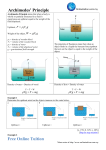 Archimedes` Principle Free Online Tuition