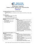 Rehabilitation Guidelines Anterior Cruciate Ligament (ACL