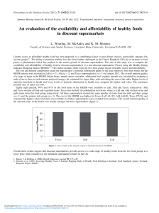 An evaluation of the availability and affordability of healthy foods in