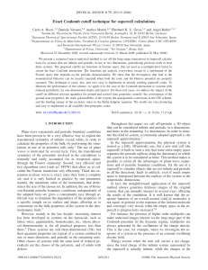 Exact Coulomb cutoff technique for supercell calculations