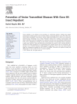 Prevention of Vector Transmitted Diseases With Clove Oil Insect