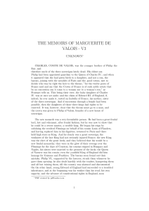 the memoirs of marguerite de valois - v3