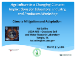 Mitigation and Adaptation - Agriculture Climate Network