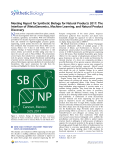 Meeting Report for Synthetic Biology for Natural Products 2017: The
