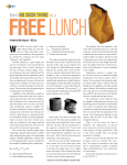 There`s No Such Thing As a Free Lunch